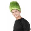 BC GOODS BY Unisex Adult Straight Troll Wigs Collections | Synthetic Costume Wig for Men and Women | Capless Cap Halloween Colorful 80s Wig | Trolls TV Movie Cosplay Costume Accessories - Lime Green view 4