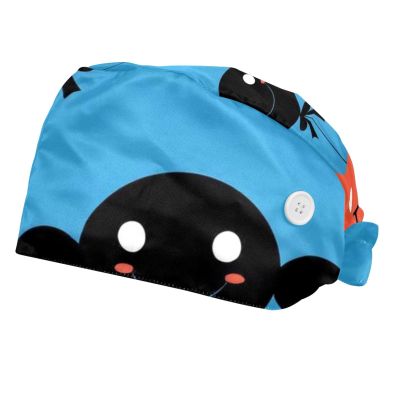 2 Pieces Scrub Caps Women Chef Cap Scrub Caps Surgical Women for Home Balloon Cloud Star Multicoloured