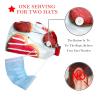 2 Pieces Scrub Caps Women Ponytail Scrub Cap Scrub Caps Surgical Women for Hospital Heart Cookies Chocolate view 2