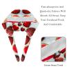 2 Pieces Scrub Caps Women Ponytail Scrub Cap Scrub Caps Surgical Women for Hospital Heart Cookies Chocolate view 4