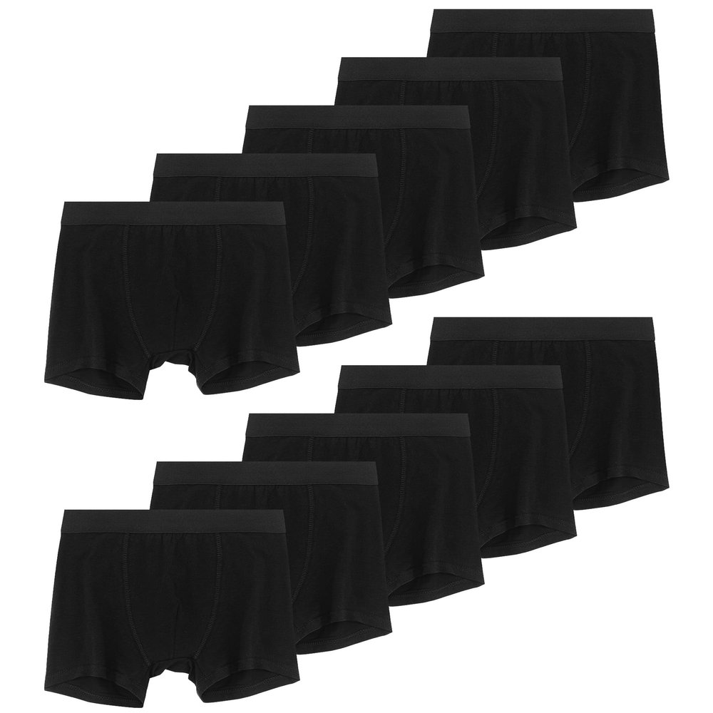 Geyuwoz Boys Cotton Boys Boxer Briefs Solid Kids Boxer Briefs BL Years 10-12 (10-Pack)