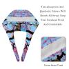 2 Pieces Scrub Caps Women Ponytail Scrub Cap Nursing Hats for Women for Nurse Pink Sun Lapacho Tree view 4