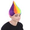 BC GOODS BY Unisex Teens Troll Wigs Collections | Synthetic Fiber Costume Wig for Men and Women | Capless Cap Halloween Colorful 80s Wigs | Trolls TV Movie Cosplay Costume Accessories - Rainbow view 4
