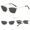helena Small Cat Eye Sunglasses Fashion Narrow Metal Frame Rectangle Sun Glasses UV Protection S68 (C3) view 2