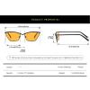 helena Small Cat Eye Sunglasses Fashion Narrow Metal Frame Rectangle Sun Glasses UV Protection S68 (C3) view 3