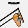 helena Small Cat Eye Sunglasses Fashion Narrow Metal Frame Rectangle Sun Glasses UV Protection S68 (C3) view 4