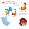 2 Pieces Scrub Caps Women Ponytail Scrub Cap Scrub Caps Men for Beauty Salon Butterflies Multicoloured view 2