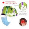 2 Pieces Scrub Caps Women Ponytail Scrub Cap Nursing Scrub Caps for Hospital Striped Peony Flower Floral Multicoloured view 2