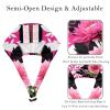 2 Pieces Scrub Caps Women Dental Scrub Caps Surgical Caps for Kitchen Striped Peony Flowers Plant Multicoloured view 3
