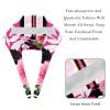 2 Pieces Scrub Caps Women Dental Scrub Caps Surgical Caps for Kitchen Striped Peony Flowers Plant Multicoloured view 4