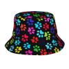 Cute Dog Paw Print Bucket Hat Beach Sun Hat for Women Men Summer Dog Paw Hats Sun Protection Fisherman Hat view 1