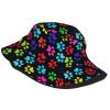 Cute Dog Paw Print Bucket Hat Beach Sun Hat for Women Men Summer Dog Paw Hats Sun Protection Fisherman Hat view 2