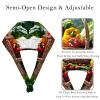 2 Pieces Scrub Caps Women Chef Cap Surgical Caps for Hospital Basket Colorful Pepper Garlic Grape view 3