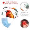2 Pieces Scrub Caps Women Scrub Caps Women Ponytail Surgical Scrub Cap for Home Chrry Branch Birds Flowers Multicoloured view 2