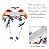 2 Pieces Scrub Caps Women Scrub Caps Women Ponytail Surgical Scrub Cap for Home Chrry Branch Birds Flowers Multicoloured view 4