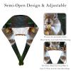 2 Pieces Scrub Caps Women Ponytail Scrub Cap Nursing Hats for Women for Kitchen Animal Nuts Leaves Multicoloured view 3