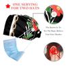 2 Pieces Scrub Caps Women Chef Hat Nursing Scrub Caps for Hospital Flowers Iron Chain Peony Multicoloured view 2
