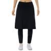 Women Fleece Skirts Zipper Leggings,Knee Length Skirts Leggings Thermal&Winter Skirted Capris Skorts Zipper Pockets(Black Full Length 4XL) view 2