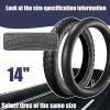 14x2.50 Bike Tire Set, 14x2.50 64-254 Inner and Outer Tires, 2.50-10 Dirt Bike Tire Street Neumtico, 60/100-10 Thickened Tires, 36 P.S.I. Max Load 330 Lbs 45 P.S.I view 2