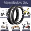 14x2.50 Bike Tire Set, 14x2.50 64-254 Inner and Outer Tires, 2.50-10 Dirt Bike Tire Street Neumtico, 60/100-10 Thickened Tires, 36 P.S.I. Max Load 330 Lbs 45 P.S.I view 4