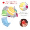 2 Pieces Scrub Caps Women Ponytail Scrub Cap Nursing Scrub Caps for Hospital Dessert Macaron Multicoloured view 2