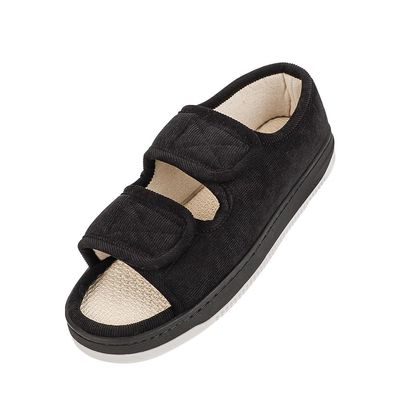 Diabetic Swollen Sandals for Men Women Wide Width Edema Adjustable Extra Wide Open Toe Diabetic Slippers for Swollen Feet Arthritis Elderly Swelling Neuropathy Lymphedema Surgery Recovery Footwear