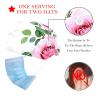 2 Pieces Scrub Caps Women Dental Scrub Caps Surgical Caps for Kitchen Watercolor Rose Leaves Peony Flowers view 2