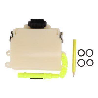 Senrusa 3 Panels Wrist Writing Dive Slate with Pencil Scuba Diving Wrist Slate Underwater Communication Tools (UW-193N Luminous)