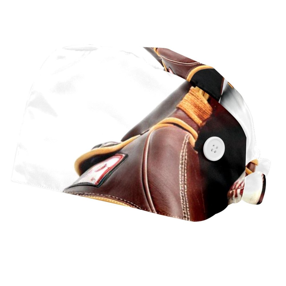 2 Pieces Scrub Caps Women Ponytail Scrub Cap Surgeon Caps for The Surgeon Baseball Glove Multicoloured