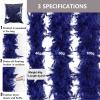 THARAHT Navy Chandelle Turkey Feather Boa 2 Yards 40g for DIY Craft Home Dancing Wedding Mardi Gras Party Halloween Costume Decoration Feather Boa view 3