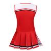 yolsun Cheerleader Costume for Girls Cheerleading Kids Dress up Halloween Cute Uniform High School Cheer leader OutfitRed, 12-14 Years view 2
