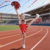 yolsun Cheerleader Costume for Girls Cheerleading Kids Dress up Halloween Cute Uniform High School Cheer leader OutfitRed, 12-14 Years view 4