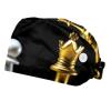 2 Pieces Scrub Caps Women Chef Hat Surgical Caps for Hospital Chess Pieces Chessboard Multicoloured view 1