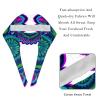 2 Pieces Scrub Caps Women Ponytail Scrub Cap Surgical Caps for Beauty Salon Floral Cicle Shapes Mandala Multicoloured view 4