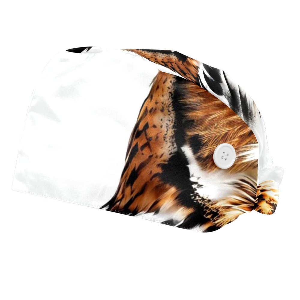 2 PiecesScrub Caps Women,Scrub Caps Women Ponytail,Scrub Caps Surgical Women,for The Surgeon,Bird Owlet Multicoloured