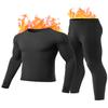 gagli Thermal Underwear Set for Men Long Johns with Fleece Lined Warm Base Layer Top Bottom Set for Cold Weather (Black, S) view 1