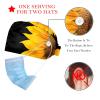 2 Pieces Scrub Caps Women Scrub Caps Women Ponytail Nurse Hat for The Surgeon Plant Sunflower Summer Multicoloured view 2