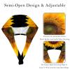 2 Pieces Scrub Caps Women Scrub Caps Women Ponytail Nurse Hat for The Surgeon Plant Sunflower Summer Multicoloured view 3