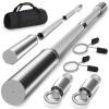 DASKING 4ft/4.9ft Barbell, 2-Inch Standard Detachable Bar, Portable Strength Training Bar for Weightlifting, Squat, Bench Press, Home Gym, 450LBS, Includes Silent Collars view 1