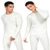 gagli Long Johns Thermal Underwear for Men Soft Fleece Lined Base Layer Set Top Bottom Pajama Set for Cold Weather Cream White view 2