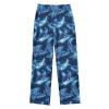 ALAZA Shark Neon Blue Pajama Pants Long Sleep Pant Pajama Bottoms Elastic Waist with Pockets 9-10 Years view 1
