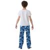 ALAZA Shark Neon Blue Pajama Pants Long Sleep Pant Pajama Bottoms Elastic Waist with Pockets 9-10 Years view 3