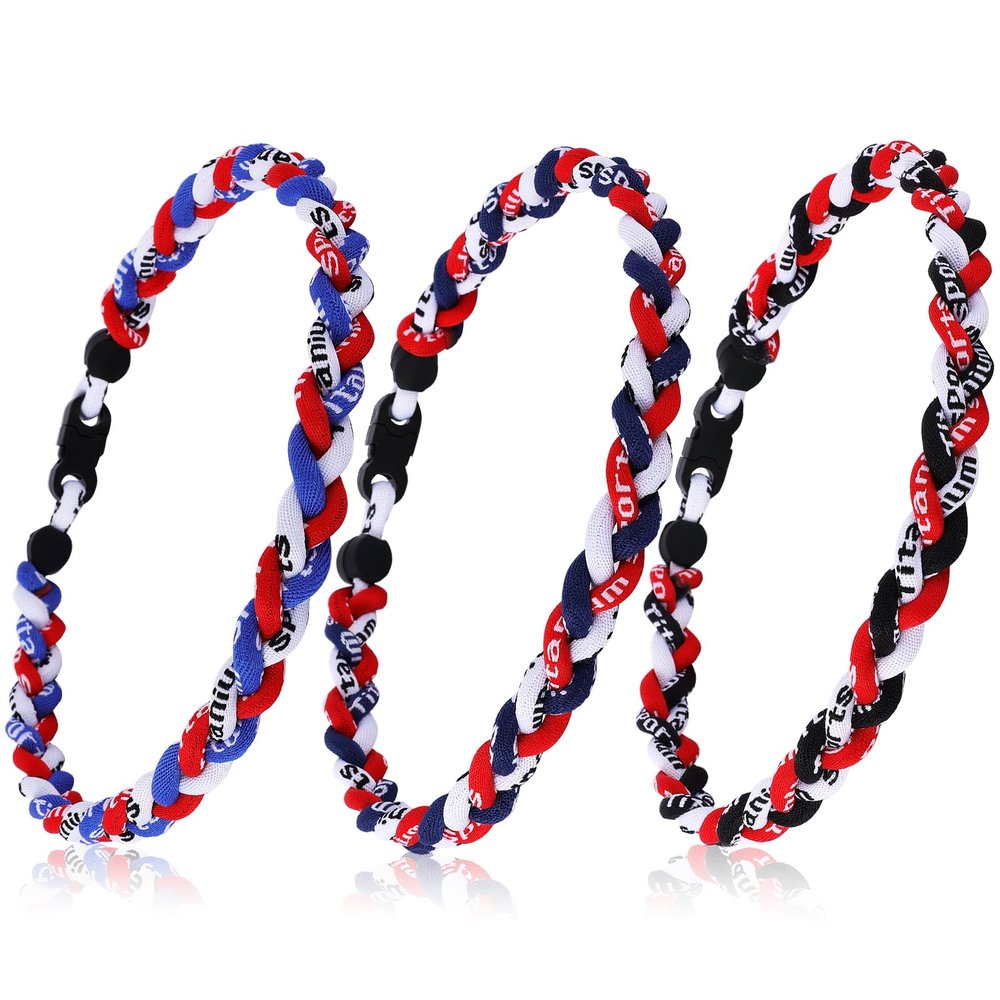 Dixlp Baseball Necklaces, 3 Pack, Fashion Tornado Design for Sports Fan Baseball Necklace, Great-Hit with Box, Baseball Theme Party Gifts