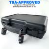 Hand Gun Case for Pistols with 2 TSA Padlocks, Water-Resistant Hard Plastic Case Handgun Cases Lockable with Pick N Pluck Foam 12.8 x 10 x 3.2 Inches, TSA Approved Firearm Travel Gun Case Revolver view 2