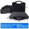 Hand Gun Case for Pistols with 2 TSA Padlocks, Water-Resistant Hard Plastic Case Handgun Cases Lockable with Pick N Pluck Foam 12.8 x 10 x 3.2 Inches, TSA Approved Firearm Travel Gun Case Revolver view 3