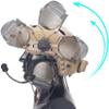 JinBling Z tactical headset with z-tactical ptt,airsoft headset with adapter for Fast, C3 with rotatable adapter and U94-KEN Push-To-Talk view 4