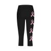 Breast Cancer Patterned Leggings for Women High Waisted Soft Yoga Pants Casual Stretch Non See Through Workout Tights view 3