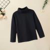 Betadog Girls Boys Long Sleeve Crewneck T-Shirt Tee Toddler Turtleneck Cotton Basic Warm Tops Shirts (Black, 6-7 Years) view 2