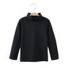 Betadog Girls Boys Long Sleeve Crewneck T-Shirt Tee Toddler Turtleneck Cotton Basic Warm Tops Shirts (Black, 6-7 Years) view 3