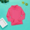 Betadog Boy's Long Sleeve Poly Spandex Turtleneck Girls and Toddler Long Sleeve Turtleneck Shirts (Hot Pink, 4-5 Years) view 2